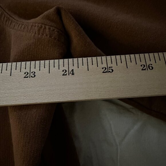 Denim & Co. Womens Brown Bling Buttons Chore 4 Pocket Coat Jacket SZ 2X HTF - Picture 6 of 10